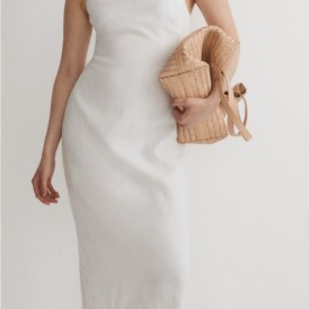 MADEWELL••Goldie White Linen Dress••Size 2 - Picture 2 of 10